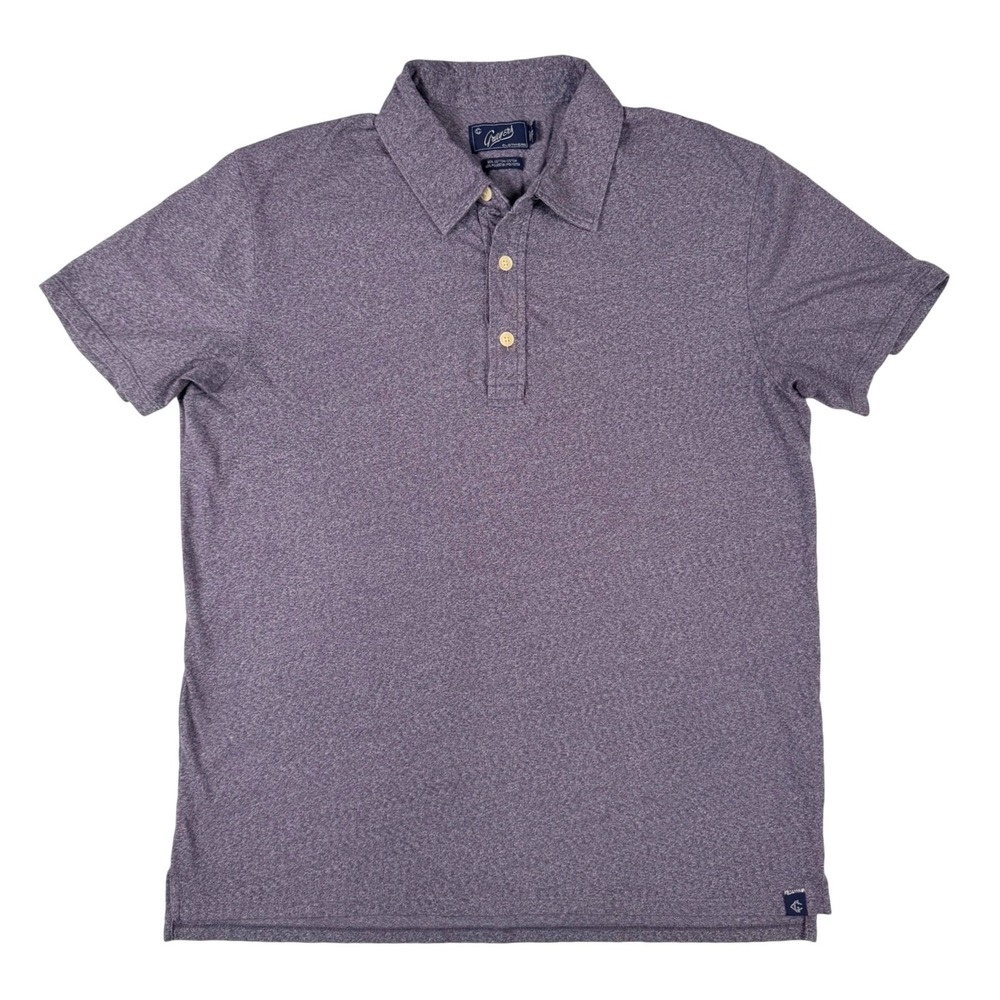 Grayers Polo Shirt Mens Large Purple Excellent Short‎ Sleeve Heathered Cotton
